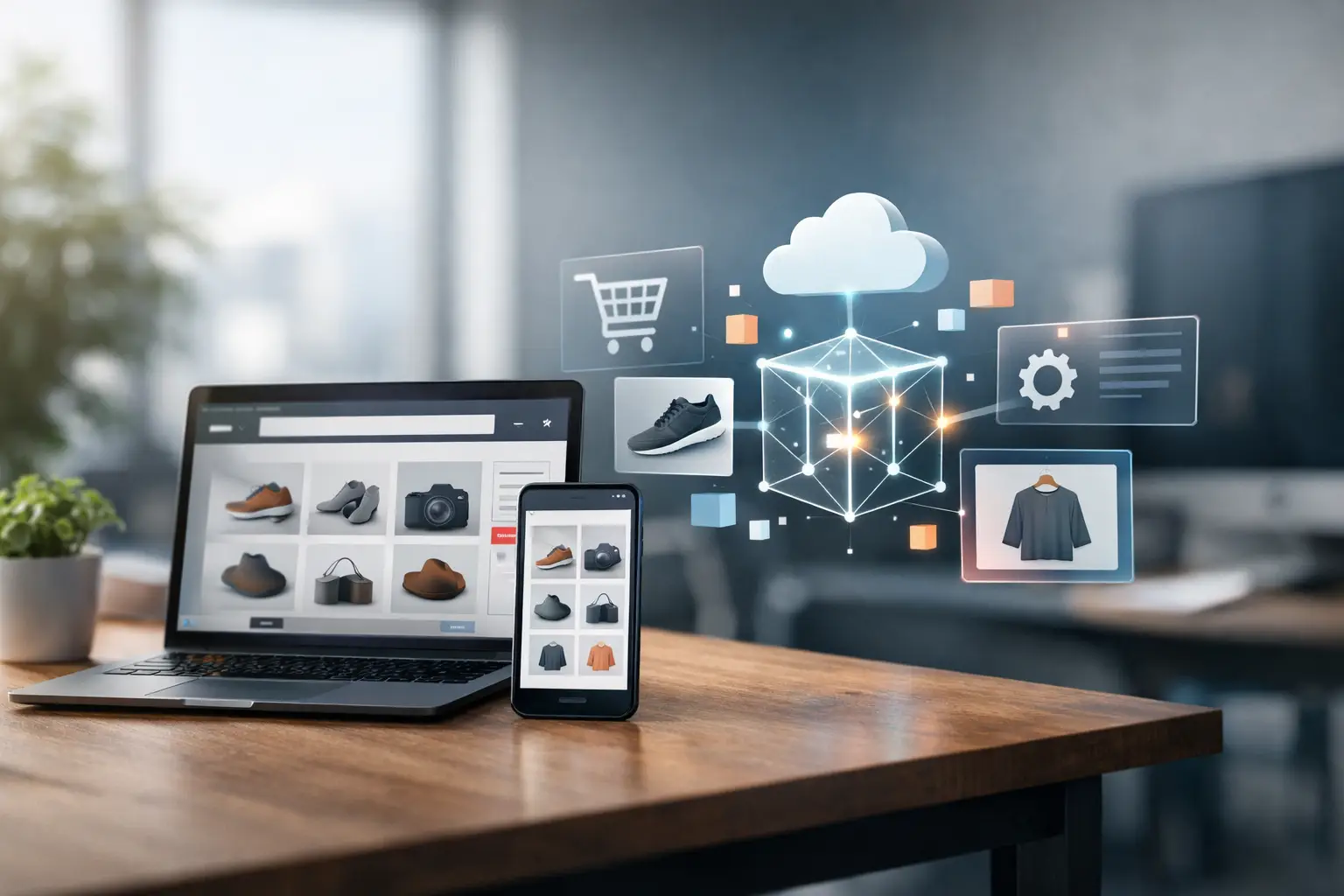Voorbeeld migratie naar headless storefront